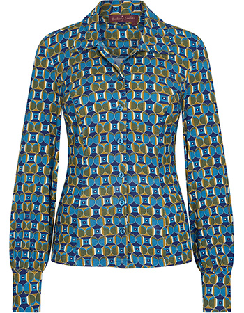 Blouse Monique Tile Midnight Blue