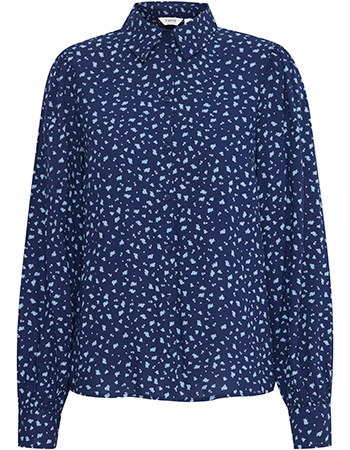 Blouse Byjosa Puff Blue Flower