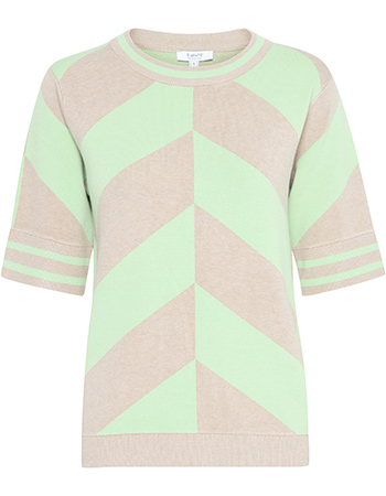 Top Bymmorla Geometric Nile Green Mix