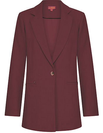 Blazer Lang Suus Bordeaux