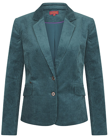 Blazer Kort Rib Sara Everglade