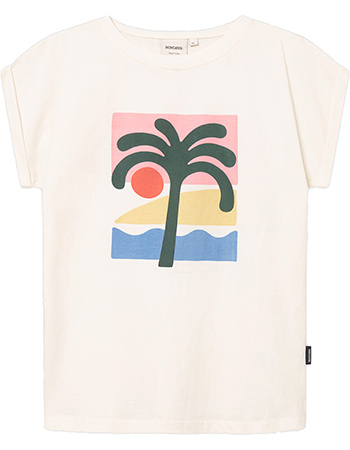 T&#8209;shirt Visby Beach Palm Whisper White