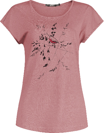 T&#8209;shirt Bird Branch Old Rose