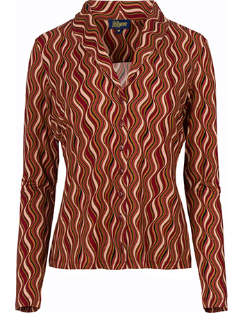 Blouse Iris Glaze Red