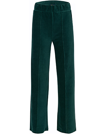 Pantalon Hailey Rib Velour Rain Forrest