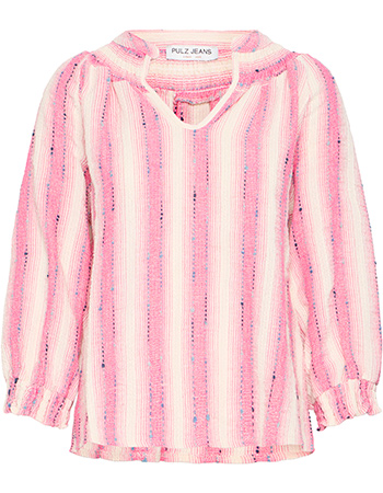 Blouse Hallie Plumeria Stripped Pink