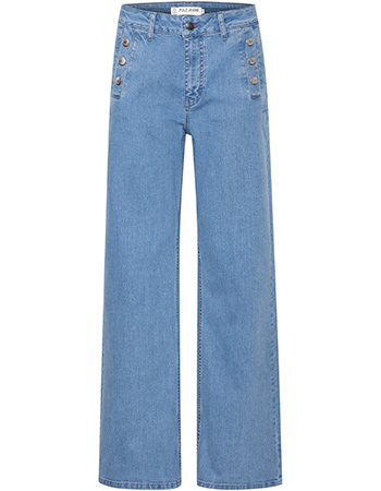 Jeans Pzmaeve Wide Leg Light Blue Denim