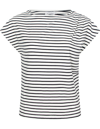 T&#8209;shirt Caen Stripe Navy Off White