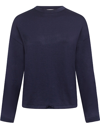 Sweater Manchester Met Koord Navy