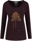 Longsleeve Big Tree Aubergine