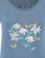 T&#8209;shirt Spring Garden Blauw detail