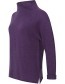 Trui Lamswol Corry Raglan No Trim Aubergine detail