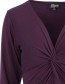 Longsleeve Angela Naval Aubergine detail