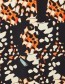 Jurk Butterfly Black Oranje detail