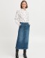 Rok Bykomma Mid Blue Denim