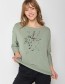 Longsleeve Bird Branch 7/8 ste Pale Green