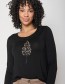 Longsleeve Nature Fall Leaves Black