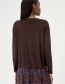 Longsleeve Nebu Boat Neck Chocolate