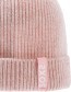 Beanie Wol Roze Candy detail