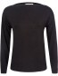 Longsleeve Nebu Boat Neck Negro