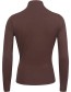 Longsleeve Col Perkins Chocolate detail