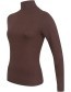 Longsleeve Col Perkins Chocolate detail