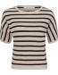 Top  Bombay Stripe Sand Zwart