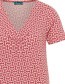 T&#8209;shirt met V&#8209;hals Waves Red detail